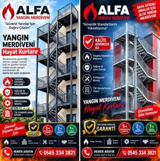 Kadıköy Z Tipi Yangın Merdiveni ve Güvenli Tahliye